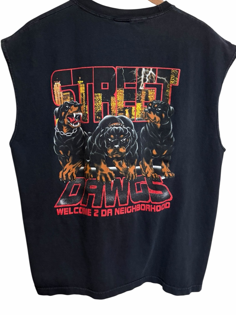 Y2K DaDawg “Welcome to the Neighborhood” Graphic Muscle Shirt